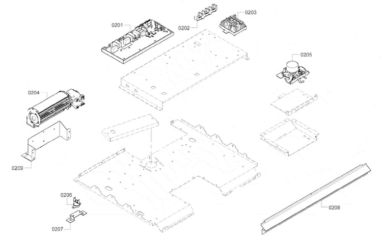 Pcb Assy Diagram and Parts List for HBN3450UC 10 Bosch Wall Oven