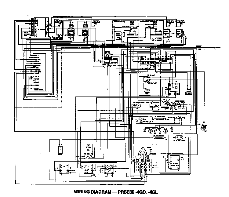 Wiring Diagram Diagram and Parts List for PRSE366  Thermador Range