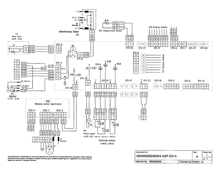 Wiring Diagram Diagram and Parts List for WFMC8440UC 13 Bosch Washer