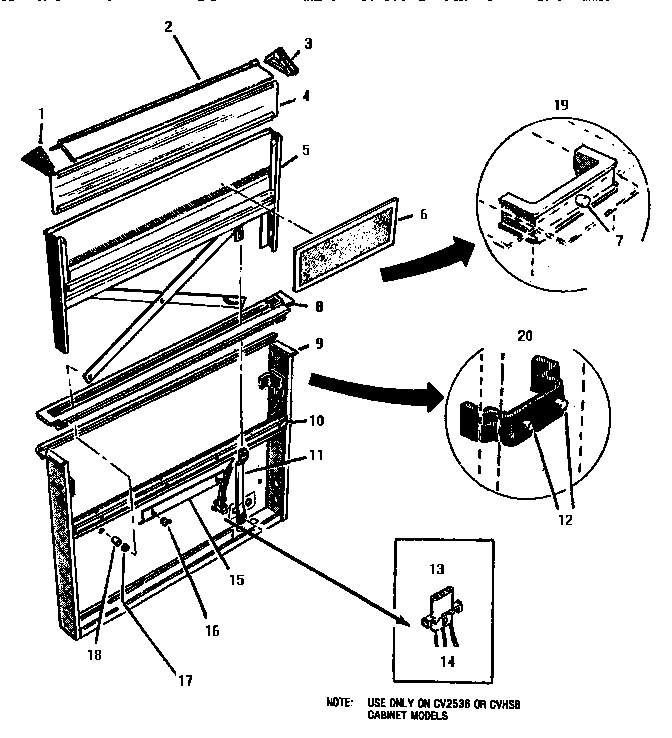 Section 4 Diagram and Parts List for GGCV3001  Thermador Cooktop