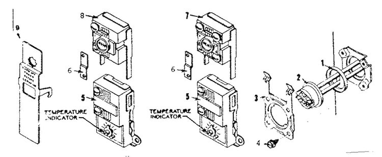 Control And Element Group Diagram and Parts List for 153321150  Kenmore Water Heater