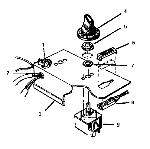 St2 And St12 Controls Diagram and Parts List for ST12  Thermador Cooktop