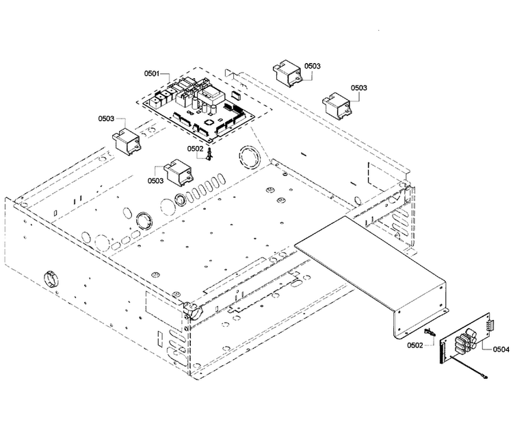 Pcb's Assy Diagram and Parts List for PRD304GHC 08 Thermador Range