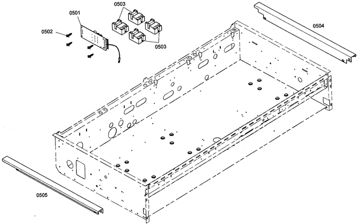 Pcbs Diagram and Parts List for PCG484EW01  Thermador Cooktop