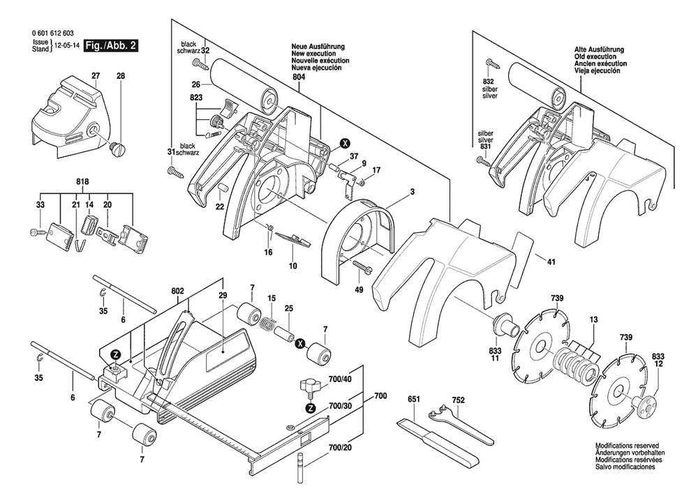 Section 2 Diagram and Parts List for GNF20CA 0601612639 Bosch Miscellaneous