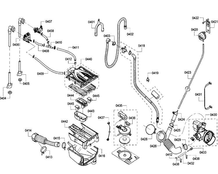 Pump Diagram and Parts List for WFVC6450UC 26 Bosch Washer