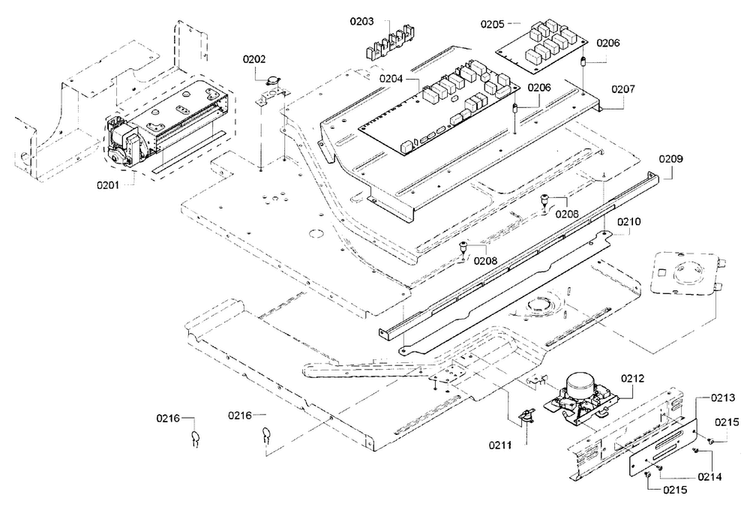 Pcb Assy Diagram and Parts List for HBL5651UC 01 Bosch Wall Oven
