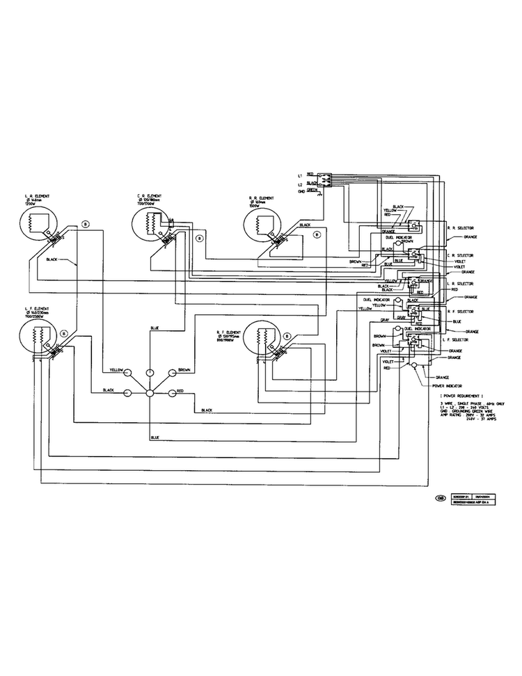 Wiring Diagram Diagram and Parts List for NEM932UC 01 Bosch Cooktop
