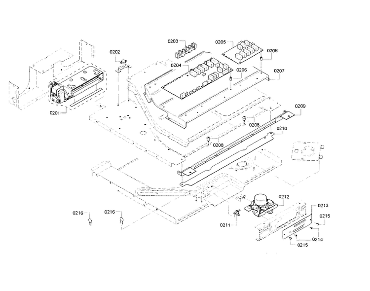 Pcb Diagram and Parts List for HBN8651UC 01 Bosch Wall Oven