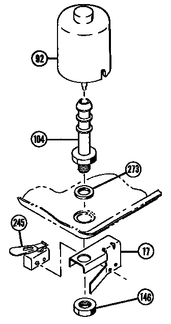 Float Switch Diagram and Parts List for CP888000  Thermador Dishwasher