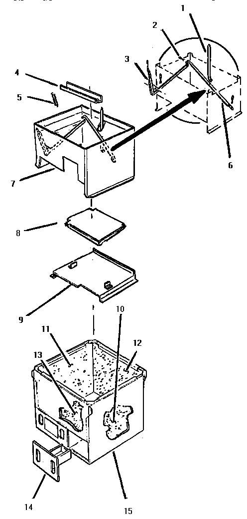 Section 2 Diagram and Parts List for CGB19  Thermador Grill