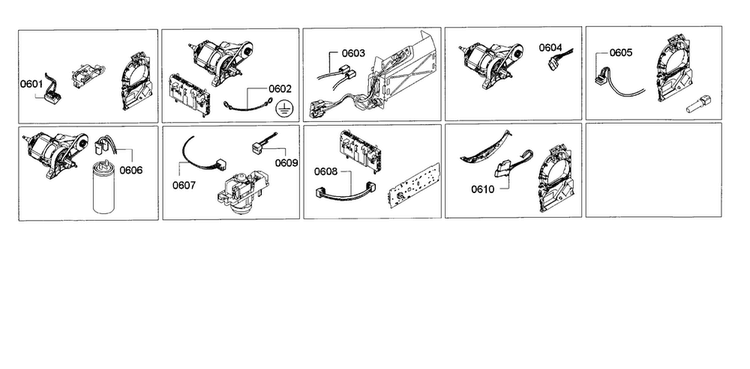 Cable Harness Diagram and Parts List for WTG86402UC 02 Bosch Dryer