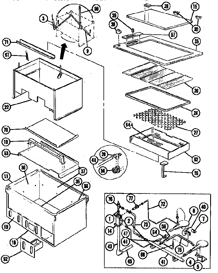 Cg 29f Diagram and Parts List for CG29FLP  Thermador Grill