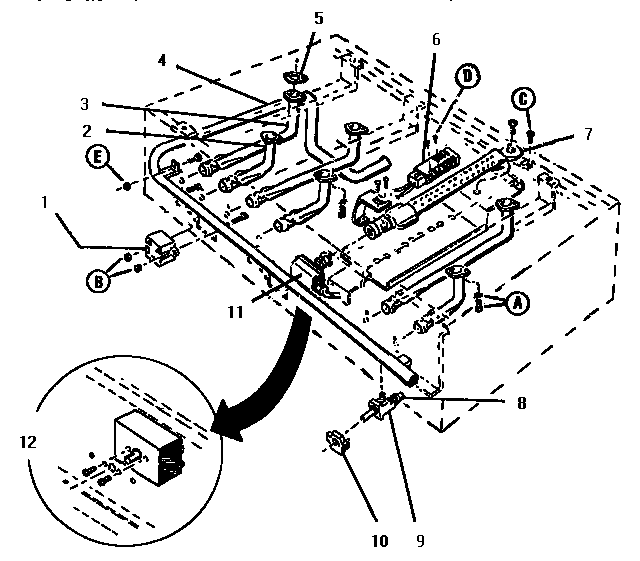 Functional Parts Diagram and Parts List for GCR486GD  Thermador Range