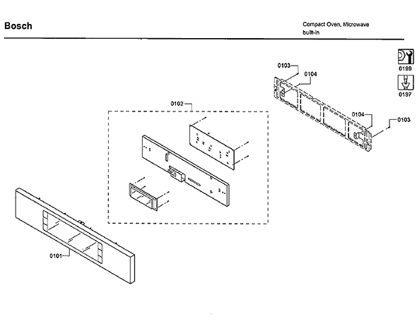 Bosch Hmb50162uc-02 1 Diagram and Parts List for HMB50162UC-02  Bosch Microwave