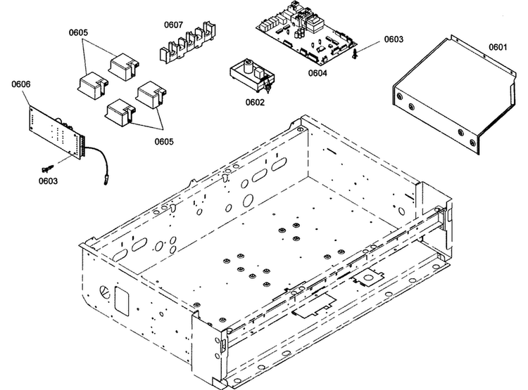 Control Assy Diagram and Parts List for PRG364EDG04  Thermador Range