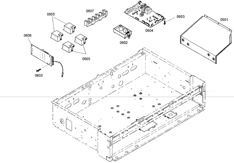 Pcb Control Panel Diagram and Parts List for PRG364EDG02  Thermador Range