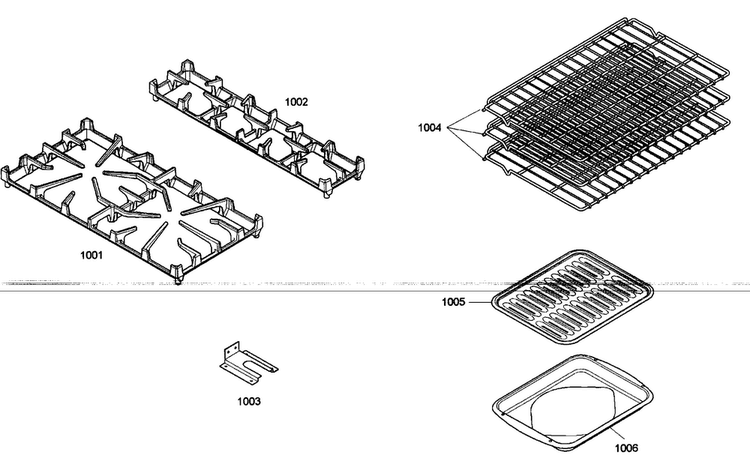 Accessories Diagram and Parts List for PRL304EG04  Thermador Range