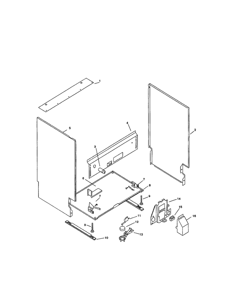 Body Diagram and Parts List for SMU4092UC 14 Bosch Dishwasher
