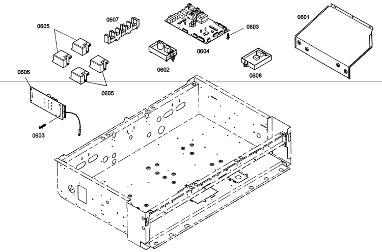 Pcbs Diagram and Parts List for PRL364ELG02  Thermador Range
