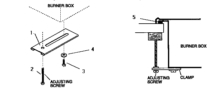 Hold-down Bracket Diagram and Parts List for SGS36GW  Thermador Cooktop