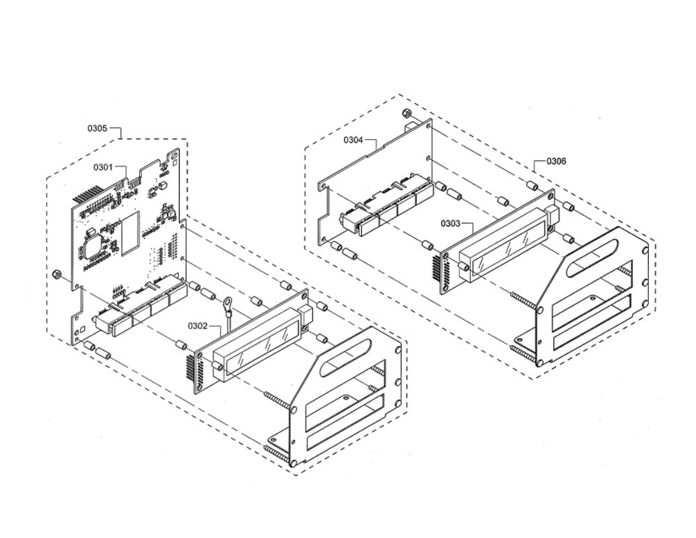 Display Module Diagram and Parts List for PRD48JDSGU 09 Thermador Range