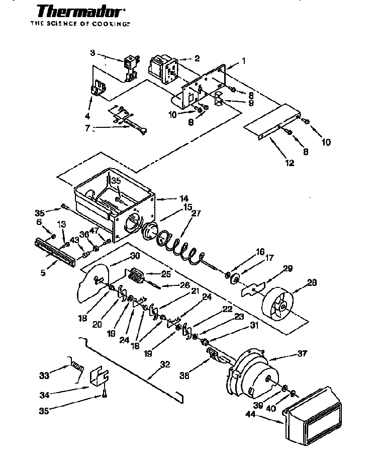 Series 04&05 All Models Diagram and Parts List for TSS42QBW  Thermador Refrigerator