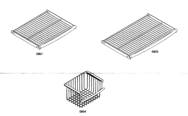 Shelf Assy 2 Diagram and Parts List for KBUDT4875E 01 Thermador Refrigerator
