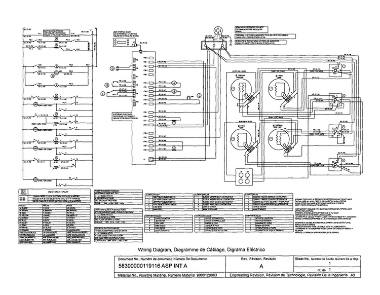 Wiring Diagram and Parts List for HES5022U 01 Bosch Range
