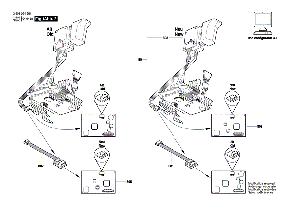 Bosch Angleexaction40-220 (3602d9461 2 Diagram and Parts List for 40-220 3602D94614 Bosch Screwdriver