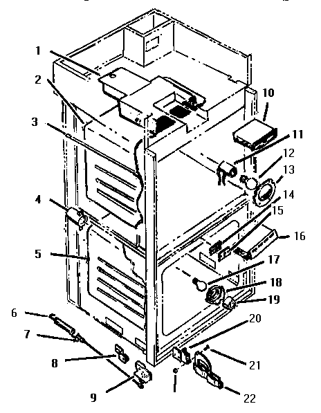 Body Diagram and Parts List for CMT231-01  Thermador Microwave