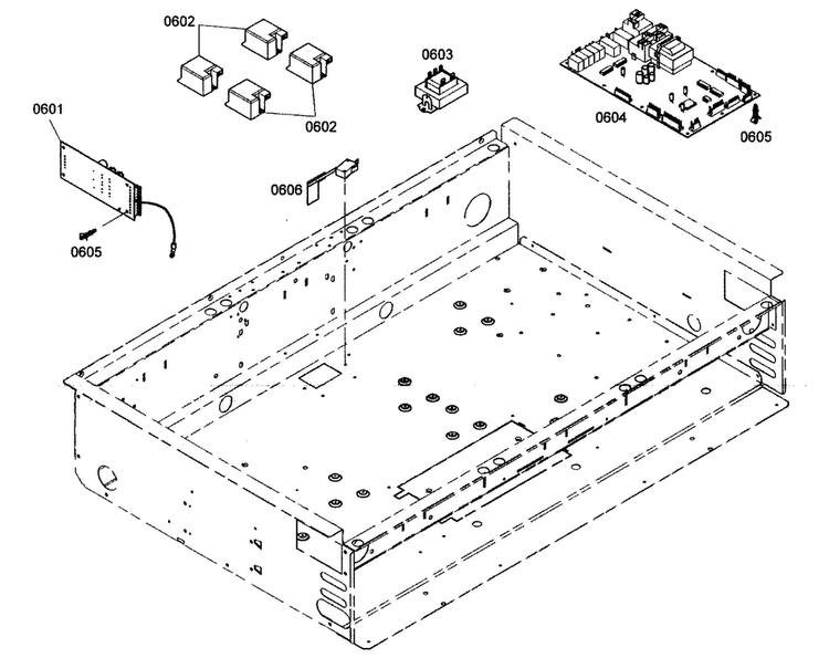 Pcb Control Panel Diagram and Parts List for PRG364EDH01  Thermador Range