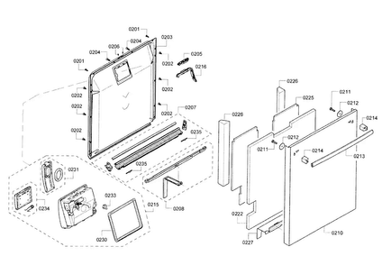 Part Location Diagram of 00770397 Bosch DOOR-OUTER
