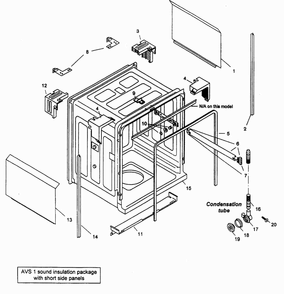 Tank Assy Diagram and Parts List for SHU33AC06UC 14 Bosch Dishwasher