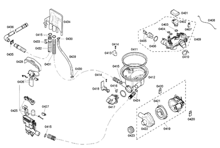 Valve Assy Diagram and Parts List for DWHD94EP 53 Thermador Dishwasher