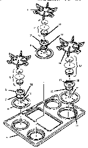 Part Location Diagram of 14-31-282 Bosch Plug sockets (four pair)