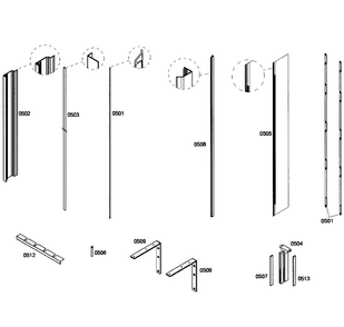 Part Location Diagram of 00684893 Bosch MOUNTING SET