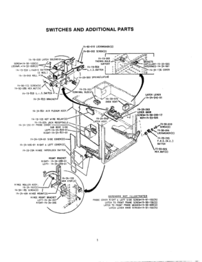 02 - SWITCHES & ADDITIONAL PARTS Diagram and Parts List for CMT-131  Bosch Range
