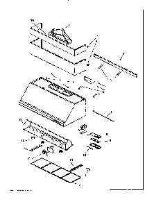 Phe42us Wall Hood Diagram and Parts List for PHE48US  Thermador Range Hood