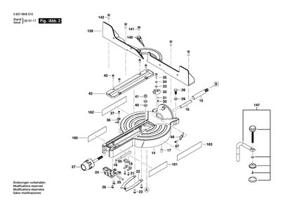 Part Location Diagram of 1609B07390 Bosch Tool MITER LOCK ROD