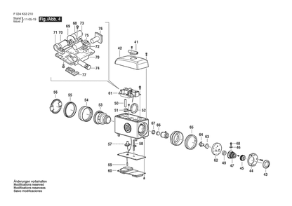 Section 4 Diagram and Parts List for 56-CST305REU F034K53210 Bosch Miscellaneous