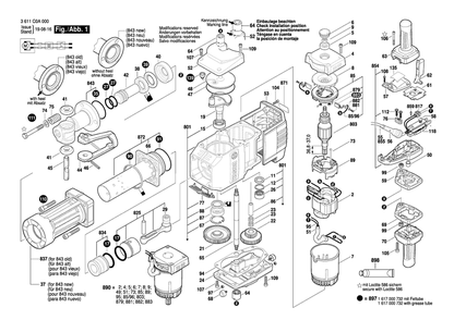 Part Location Diagram of 1600A011ER Bosch Tool GUIDE TUBE