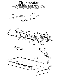 Component Parts Diagram and Parts List for SGC304RS  Thermador Cooktop