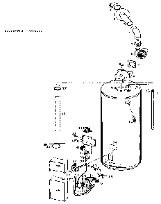 Replacement Parts Diagram and Parts List for 153335912  Kenmore Water Heater