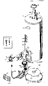 Replacement Parts Diagram and Parts List for 15333300  Kenmore Water Heater