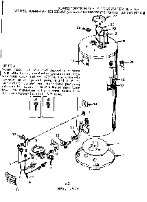 Replacement Parts Diagram and Parts List for 153335211  Kenmore Water Heater