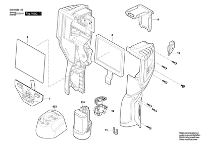 Part Location Diagram of 1600A015X5 Bosch Tool CABLE CONNECTOR