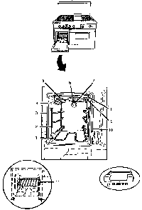 Small Oven Diagram and Parts List for GCR486GD  Thermador Range