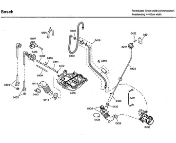 Pump Asy Diagram and Parts List for WFMC8400UC 07 Bosch Washer