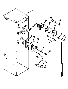 Refrigerator Liner Diagram and Parts List for TSS36QBW00  Thermador Refrigerator